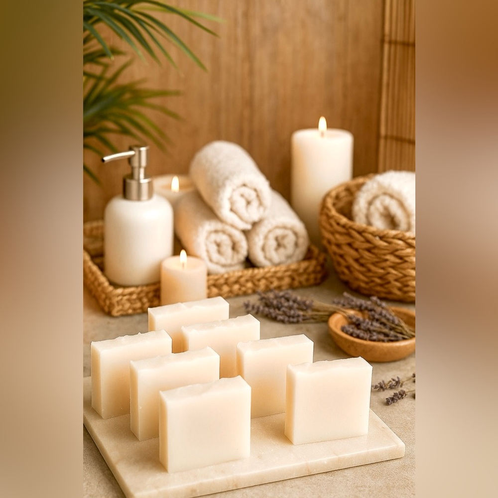 Wholesale: Organic Coconut Oil + Coconut Milk Soap.  42 oz Batch: Unscented